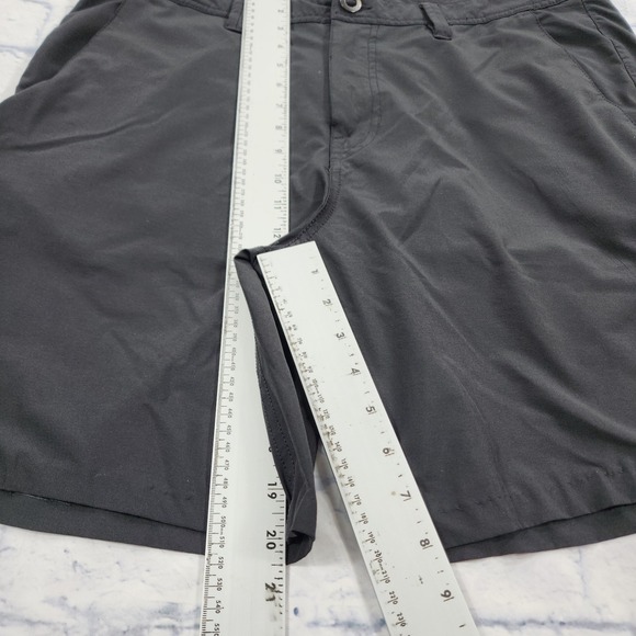 Volcom MENS SIZE 36 Frickin Modern Stretch Chino Shorts Black Hybrid Surf Skate - Picture 4 of 9